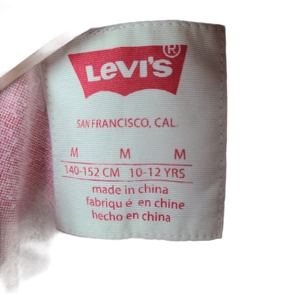 Levi's pink  long-sleeved buttoned down kids shirt - Picture 7 of 11